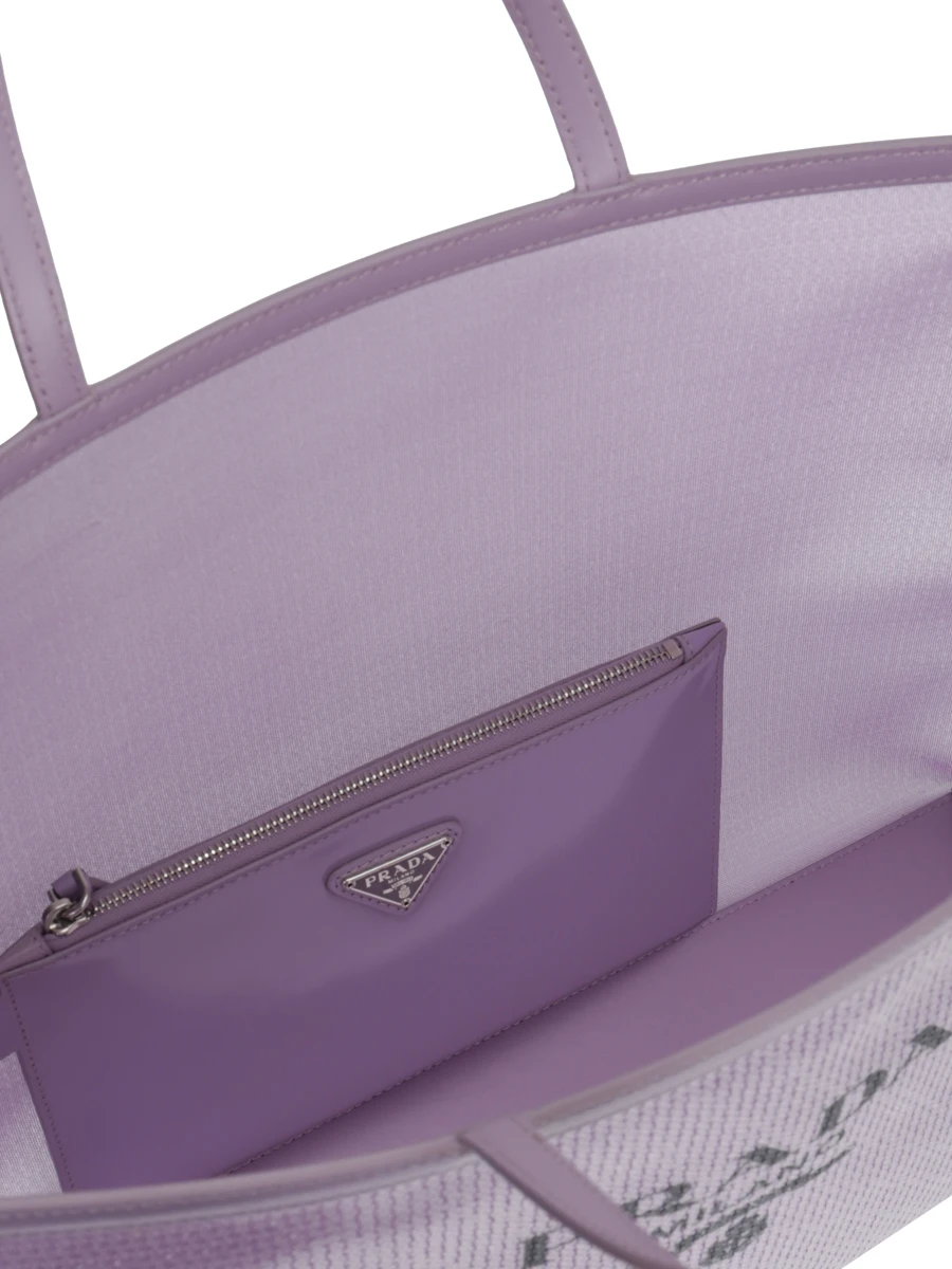 Сумка с косметичкой PRADA 1BG416VOOO2D0A F027J Сиреневый  Фото 4