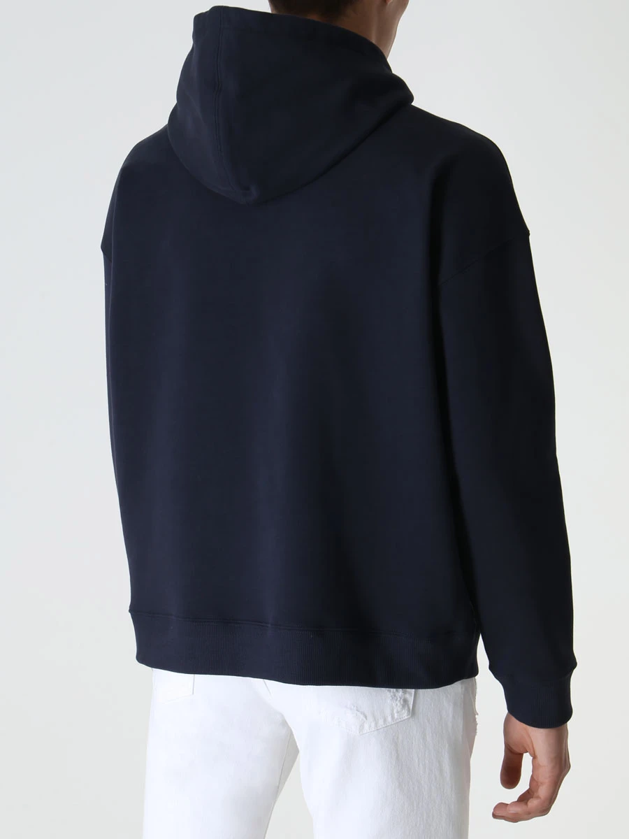 Худи хлопковое VALENTINO 1V3MF22W8Q6 Синий  Фото 3