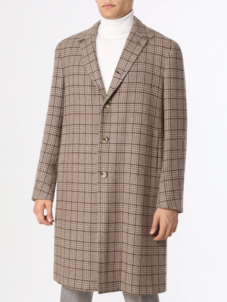 Пальто шерстяное STILE LATINO CUENEA GWK21987 N25 Бежевый  Фото 4