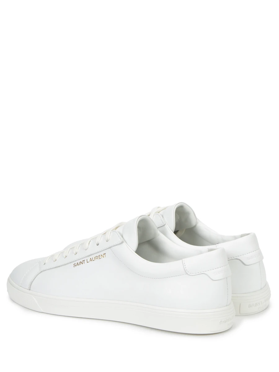 Кеды кожаные SAINT LAURENT 6068330M500 9030 Белый  Фото 4