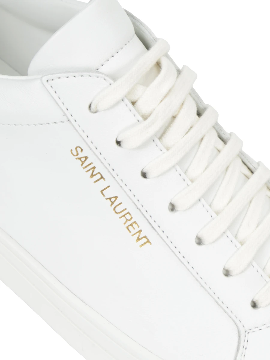 Кеды кожаные SAINT LAURENT 6068330M500 9030 Белый  Фото 5