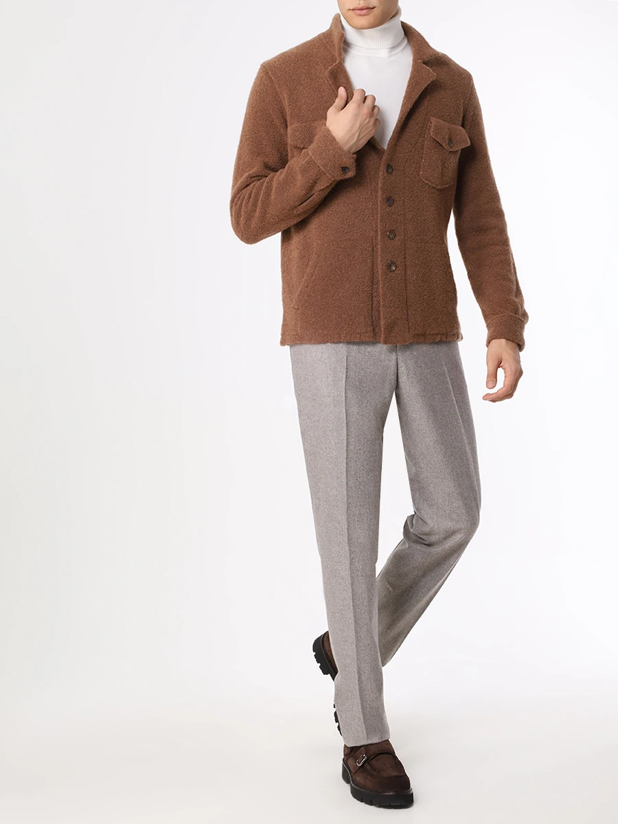 Кардиган кашемировый STILE LATINO MU_AKITA MGM22220 N28 Коричневый  Фото 2