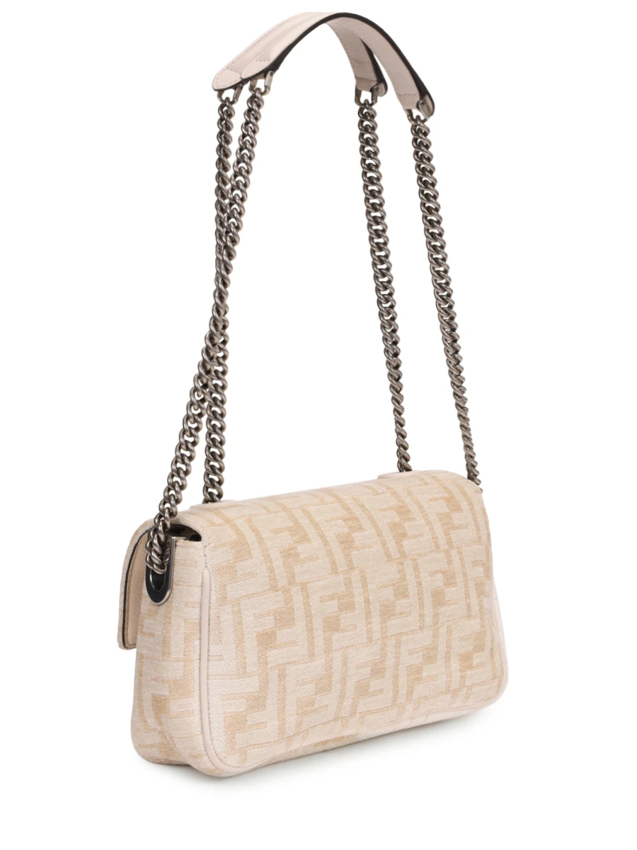 Сумка текстильная FENDI 8BR793ALG7 F1HZP Бежевый  Фото 3
