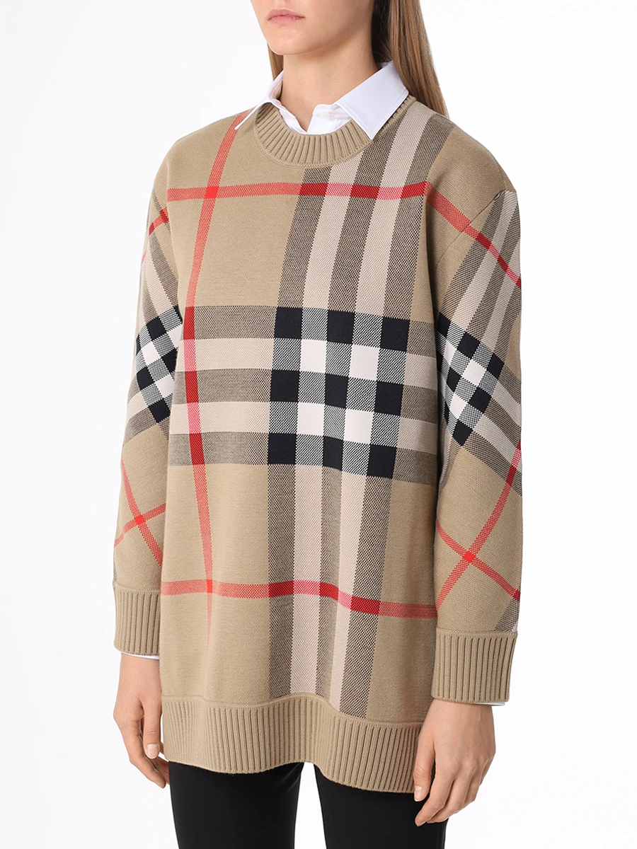Джемпер шерстяной BURBERRY 8039152 A7026 Бежевый  Фото 4
