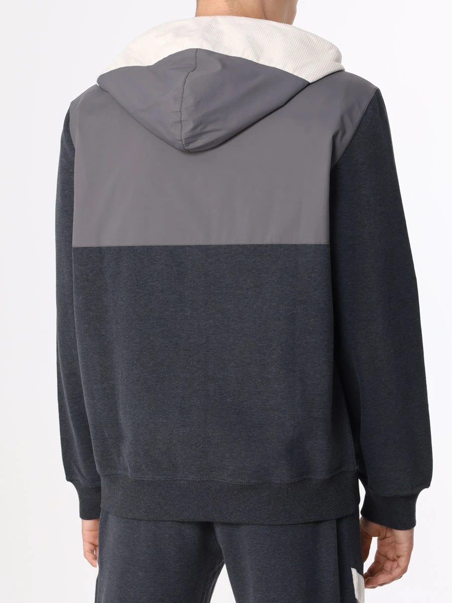 Костюм хлопковый BRUNELLO CUCINELLI MTU143129G/MTU143152G CVP31 Серый  Фото 3