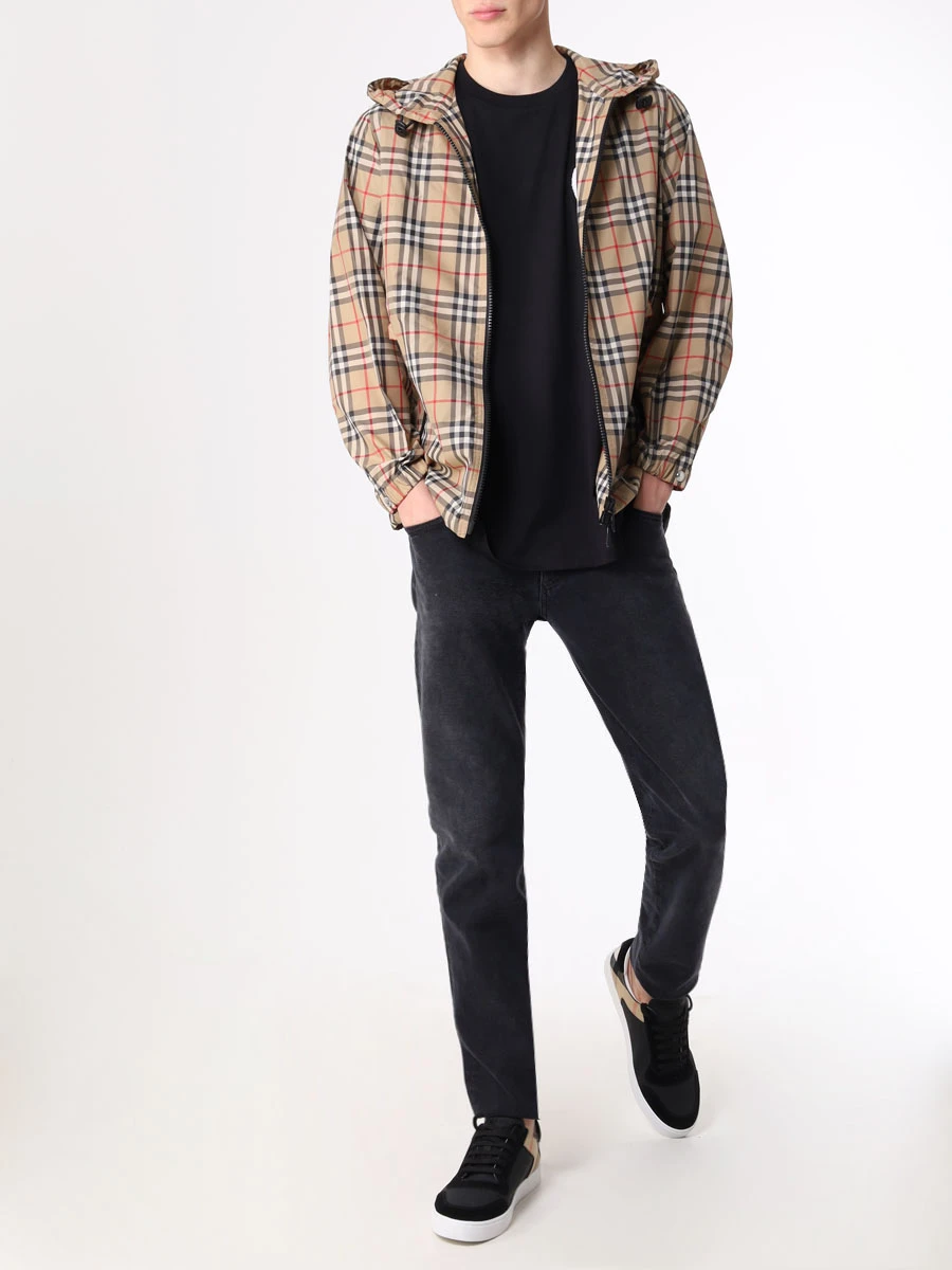 Футболка хлопковая BURBERRY 8060223 Черный  Фото 2