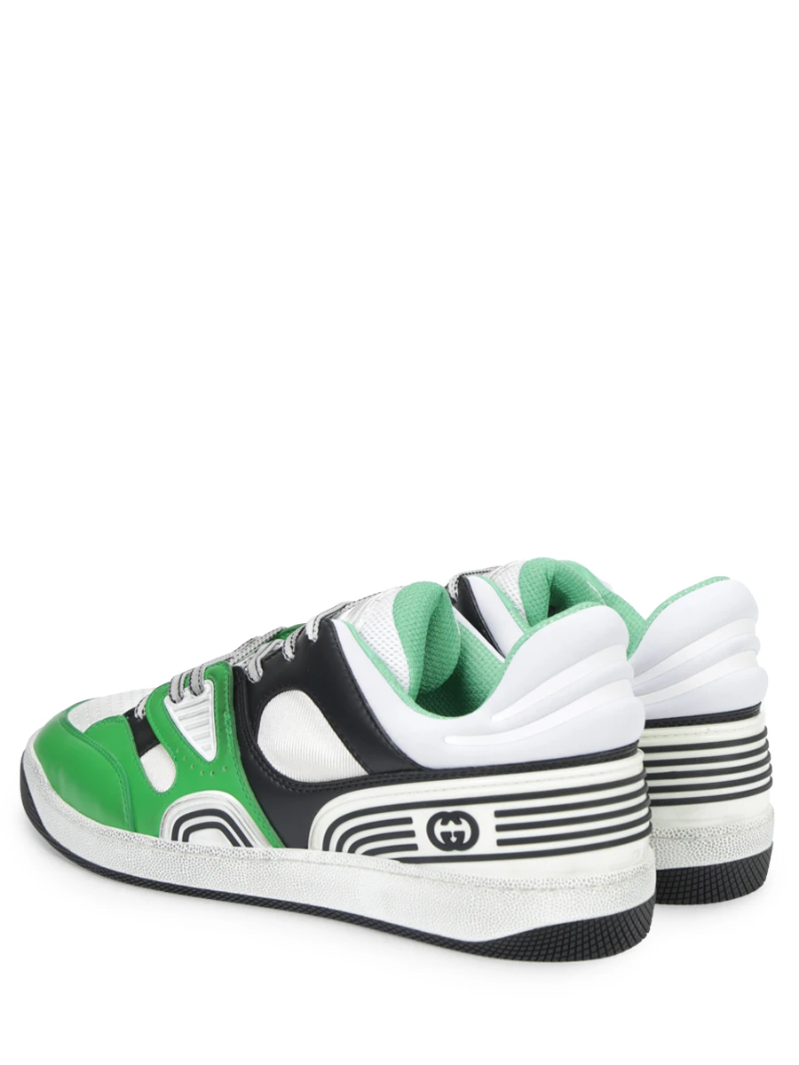 Кеды кожаные GUCCI 697882 2SH90 3760 Мультиколор  Фото 4