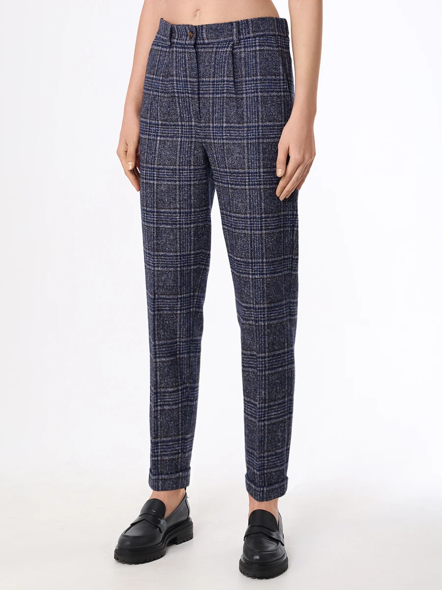 Костюм в клетку KITON D50514K0524B02/D50105K0524B02 Синий  Фото 7