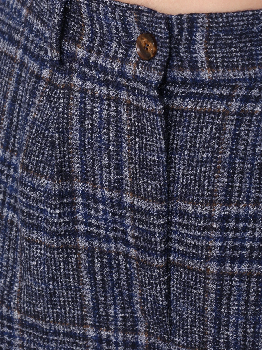 Костюм в клетку KITON D50514K0524B02/D50105K0524B02 Синий  Фото 8