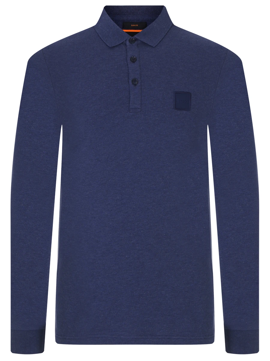 

Поло Slim Fit хлопковое, Синий, 50472681/418