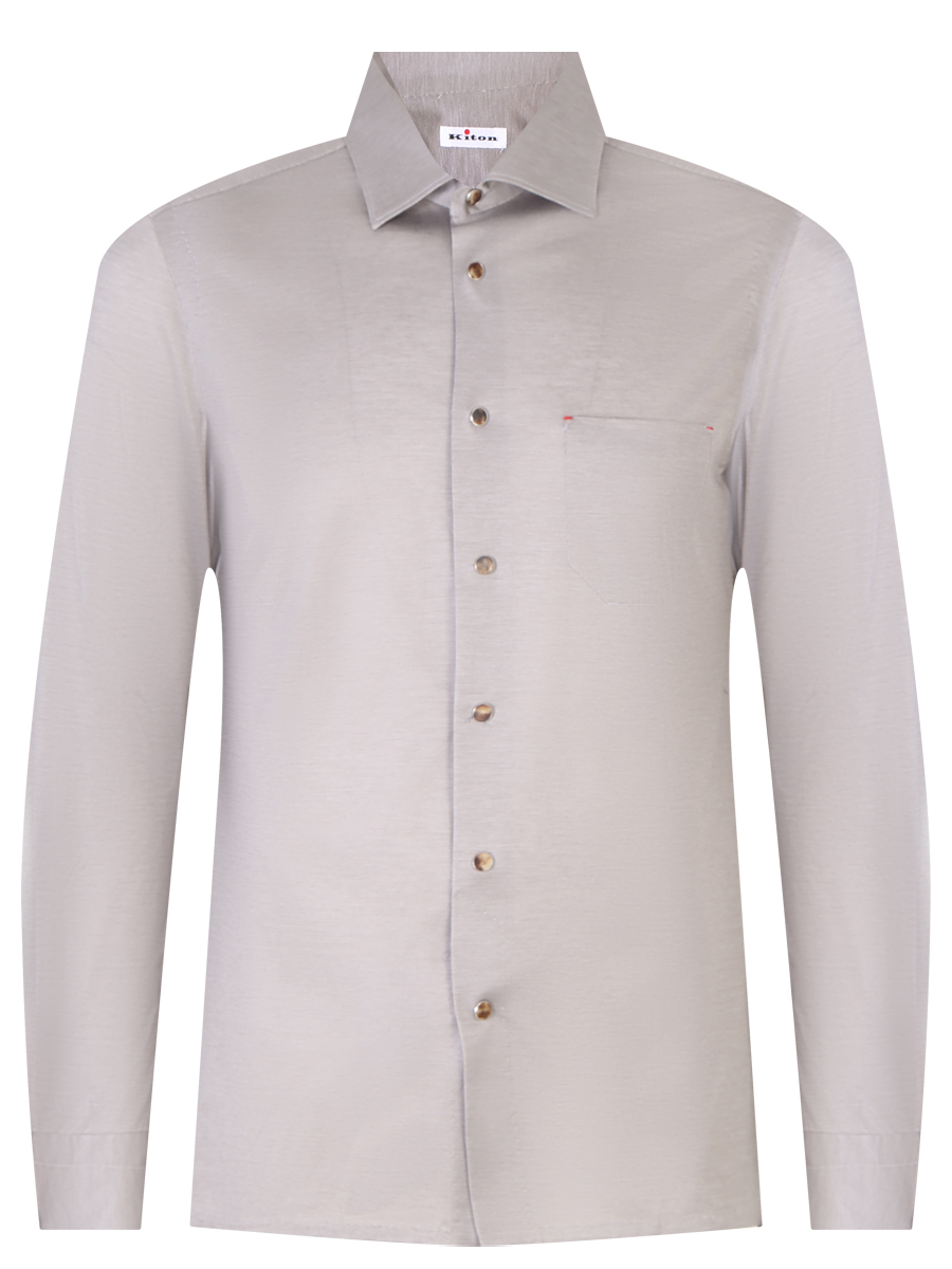 Рубашка Slim Fit хлопковая KITON