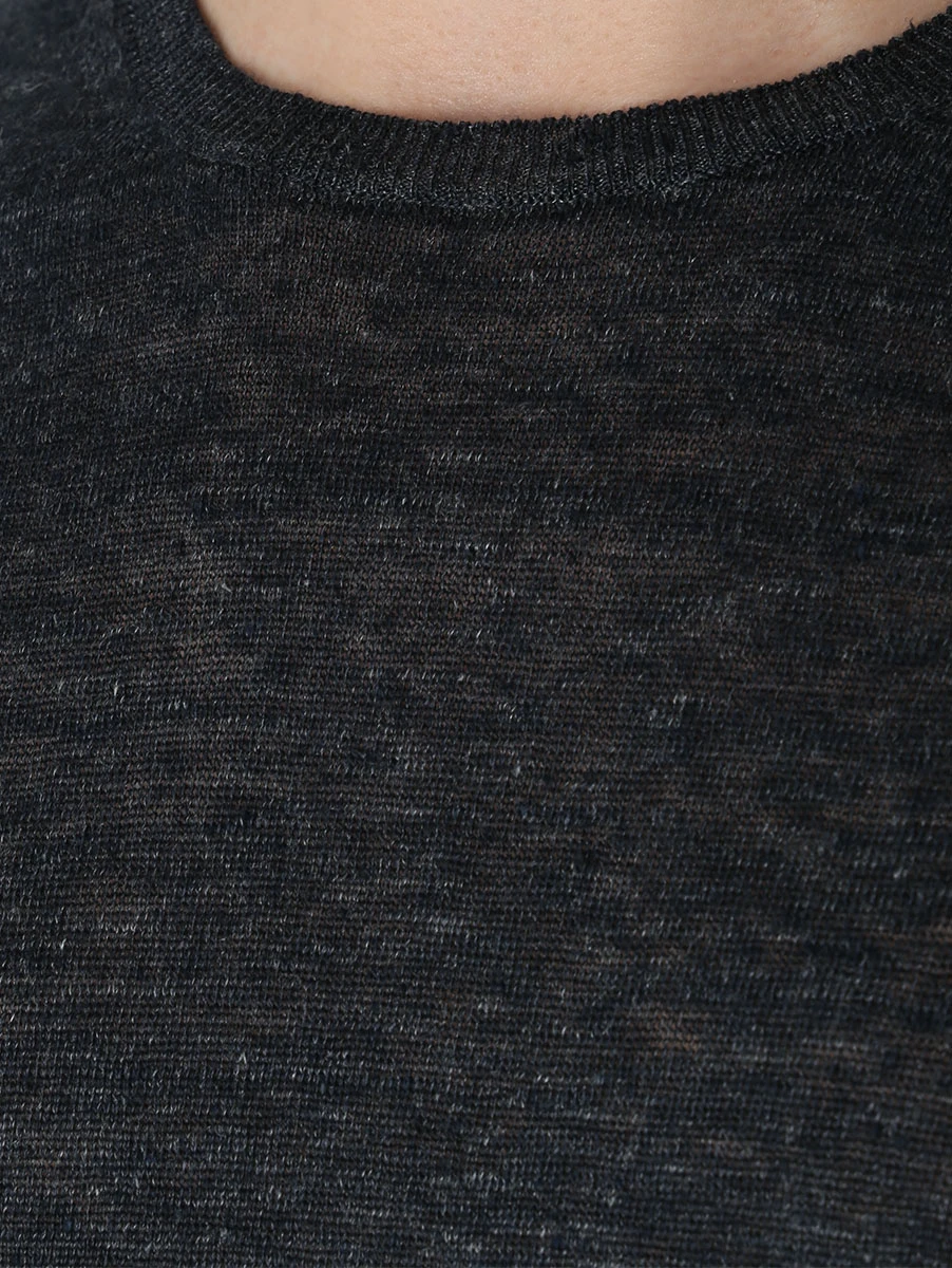 

Футболка льняная, Серый, 57177/24801/597 Темно