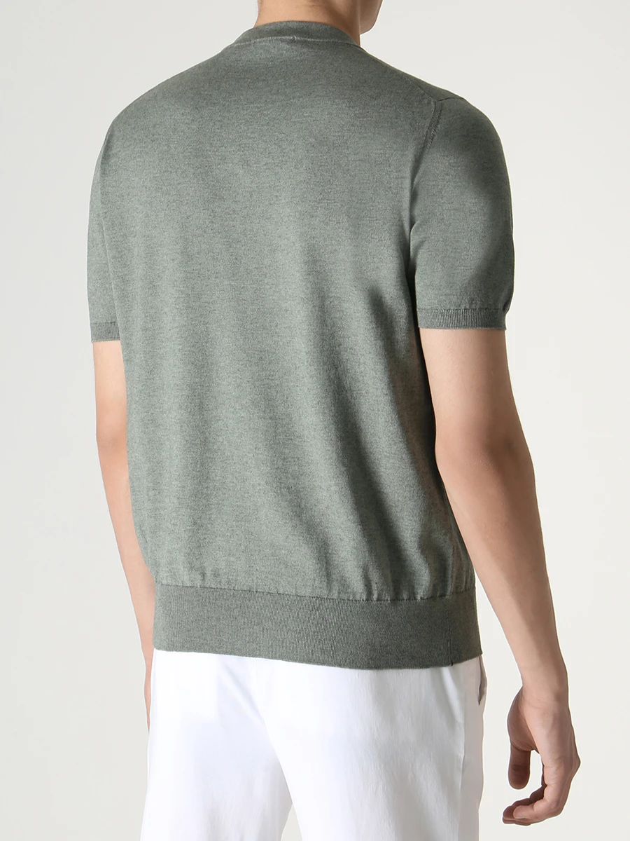Футболка хлопковая FIORONI CASHMERE MK26620A1 Y-23 Y8 Зеленый  Фото 3