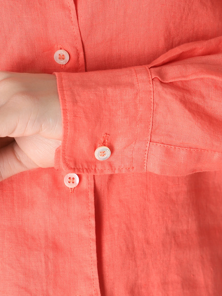 Рубашка льняная ASPESI 5422 C195 85251, размер 42, цвет розовый - фото 5