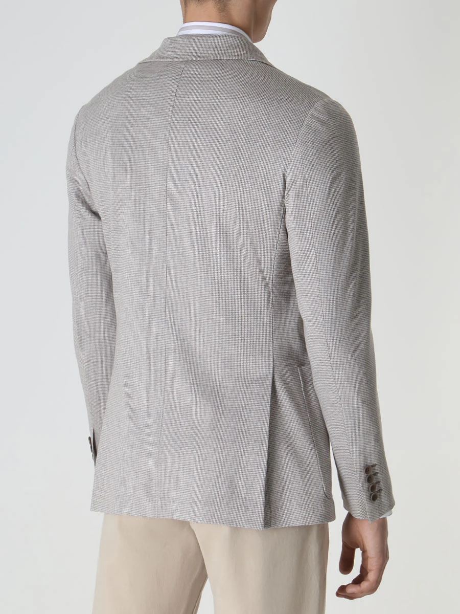 Пиджак хлопковый CANALI JJ02698/701/J0147/-R Клетка  Фото 3