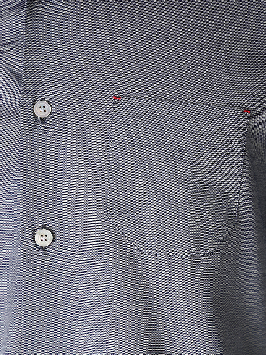 Рубашка Slim Fit хлопковая KITON UMCNERH0841309001 Серый  Фото 5