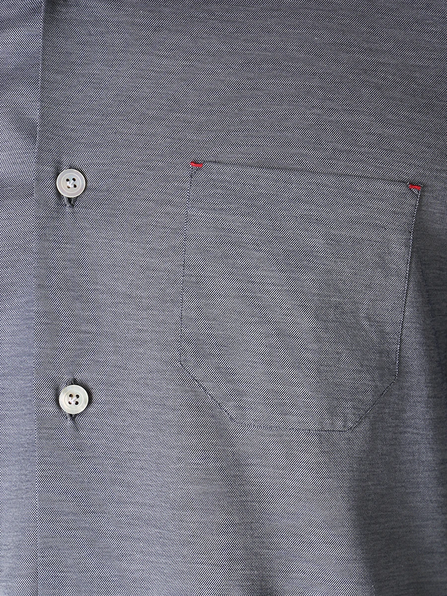 Рубашка Slim Fit хлопковая KITON UMCNERH0841309001 Серый  Фото 7