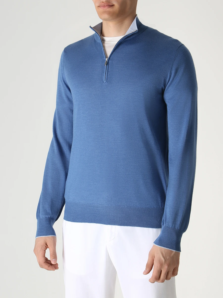 Джемпер кашемировый FIORONI CASHMERE MK00JAC6 F-055 J13 Синий  Фото 4