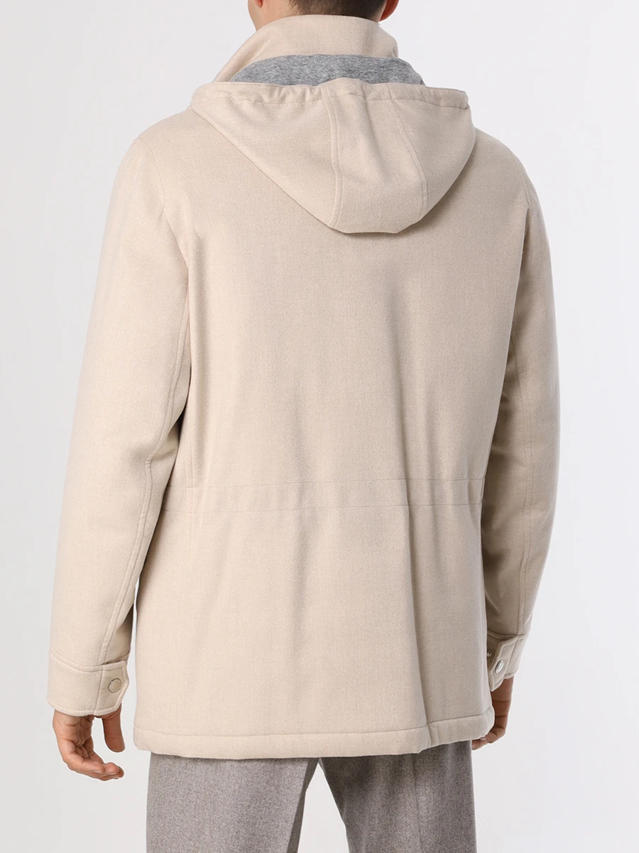 Куртка кашемировая BRUNELLO CUCINELLI MM4006400 CA527 Бежевый  Фото 3