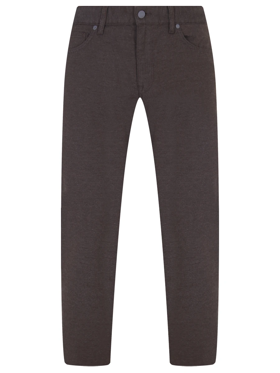 Брюки Regular Fit хлопковые BOSS 50495418/361 Зеленый 