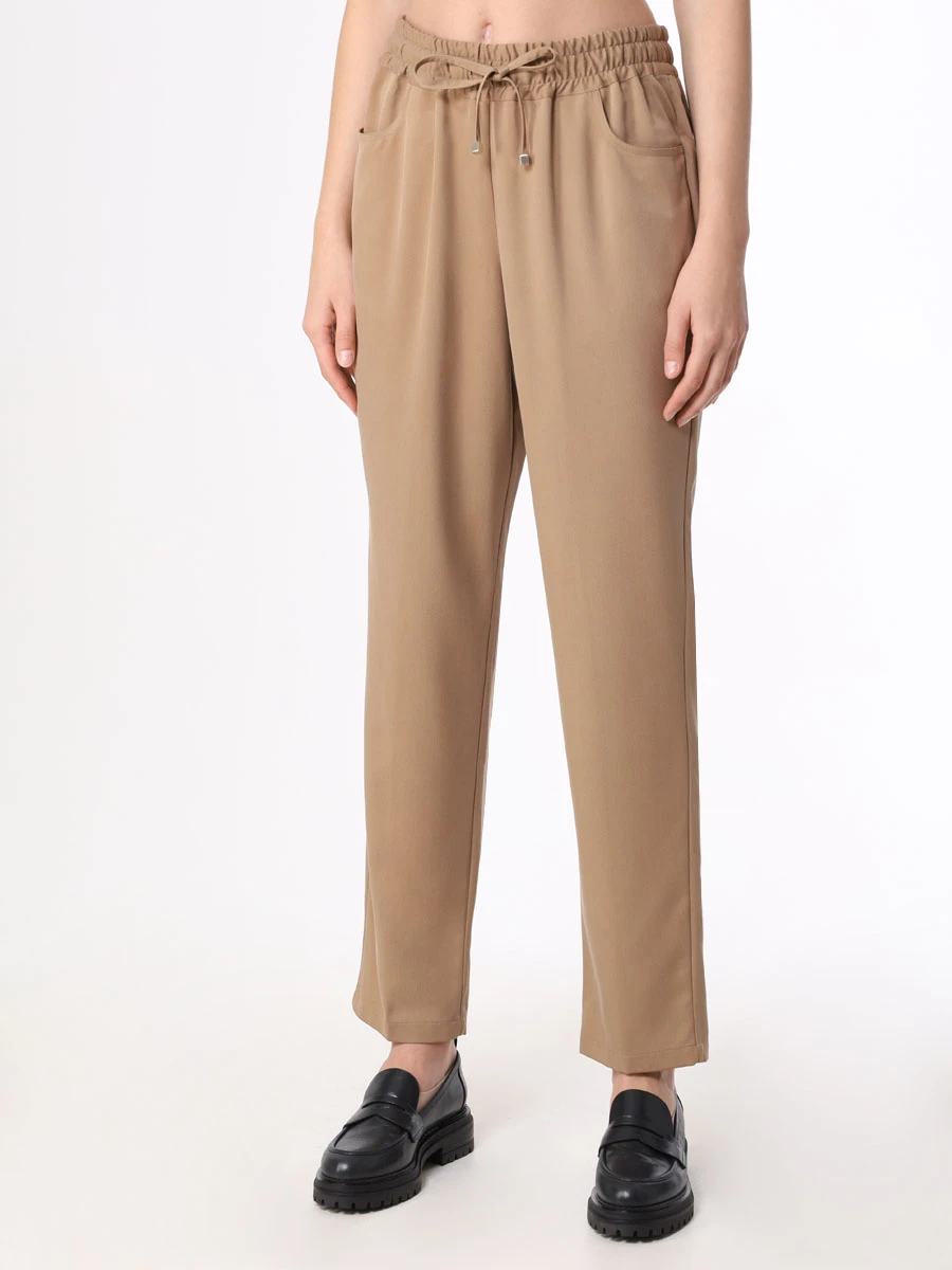 Брюки шелковые KITON D54108K0566B02 Бежевый  Фото 4