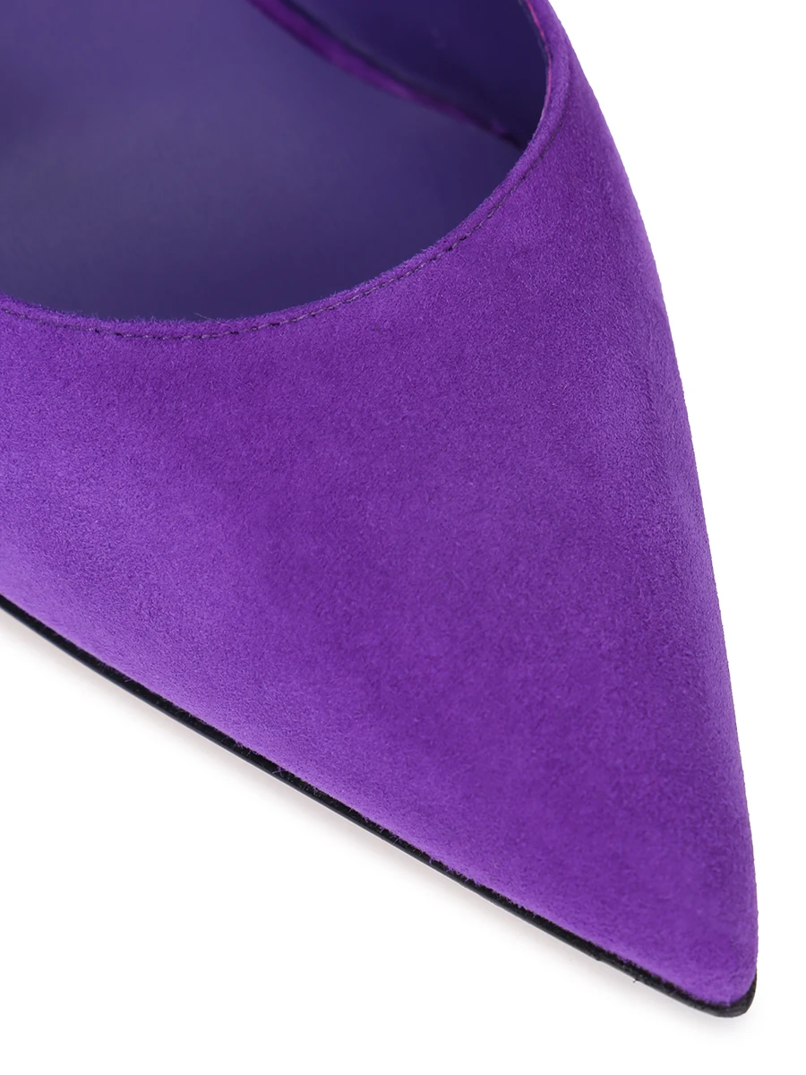 Туфли замшевые Eva LE SILLA 2101M090R1PP692 Фиолетовый  Фото 5