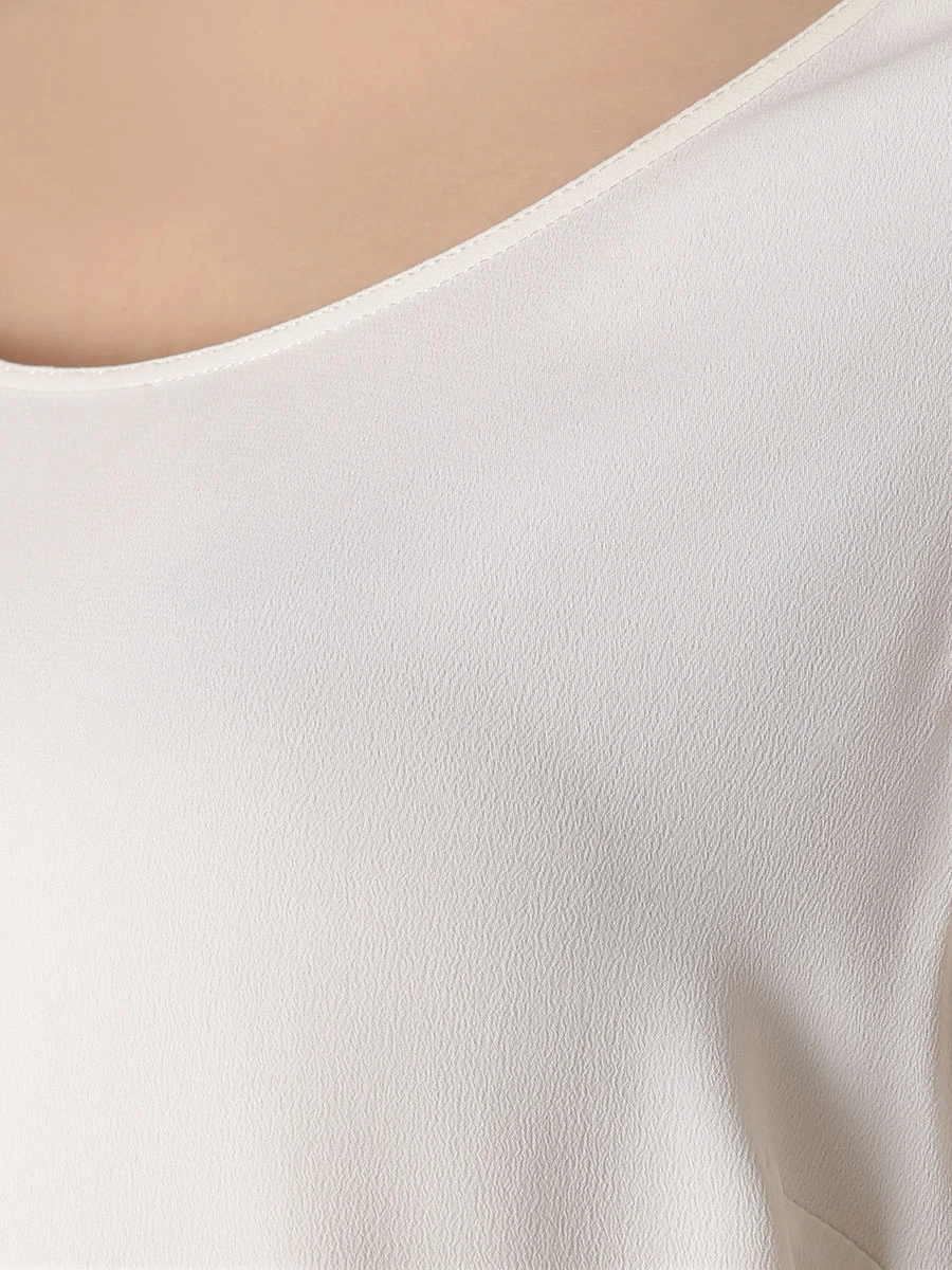 

Топ из крепа, Кремовый, D321105CA 0205