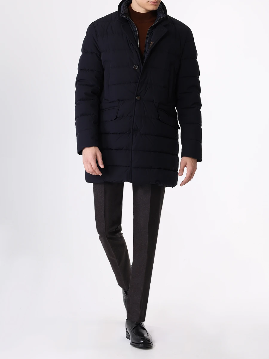 

Пуховик стеганый, Синий, MOUGI100333/COSTANZO-KN/DARK BLU