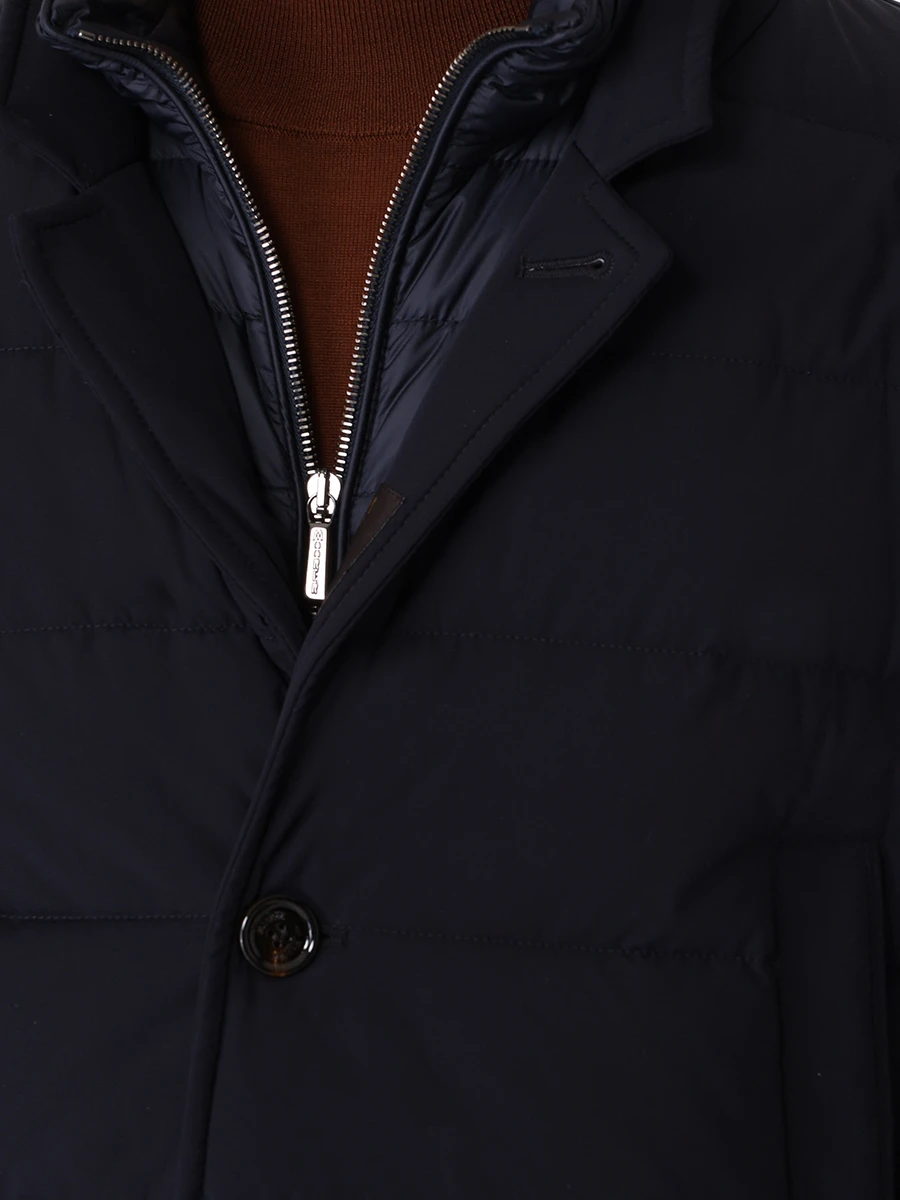 Пуховик стеганый MOORER MOUGI100333/COSTANZO-KN/DARK BLU Синий  Фото 5