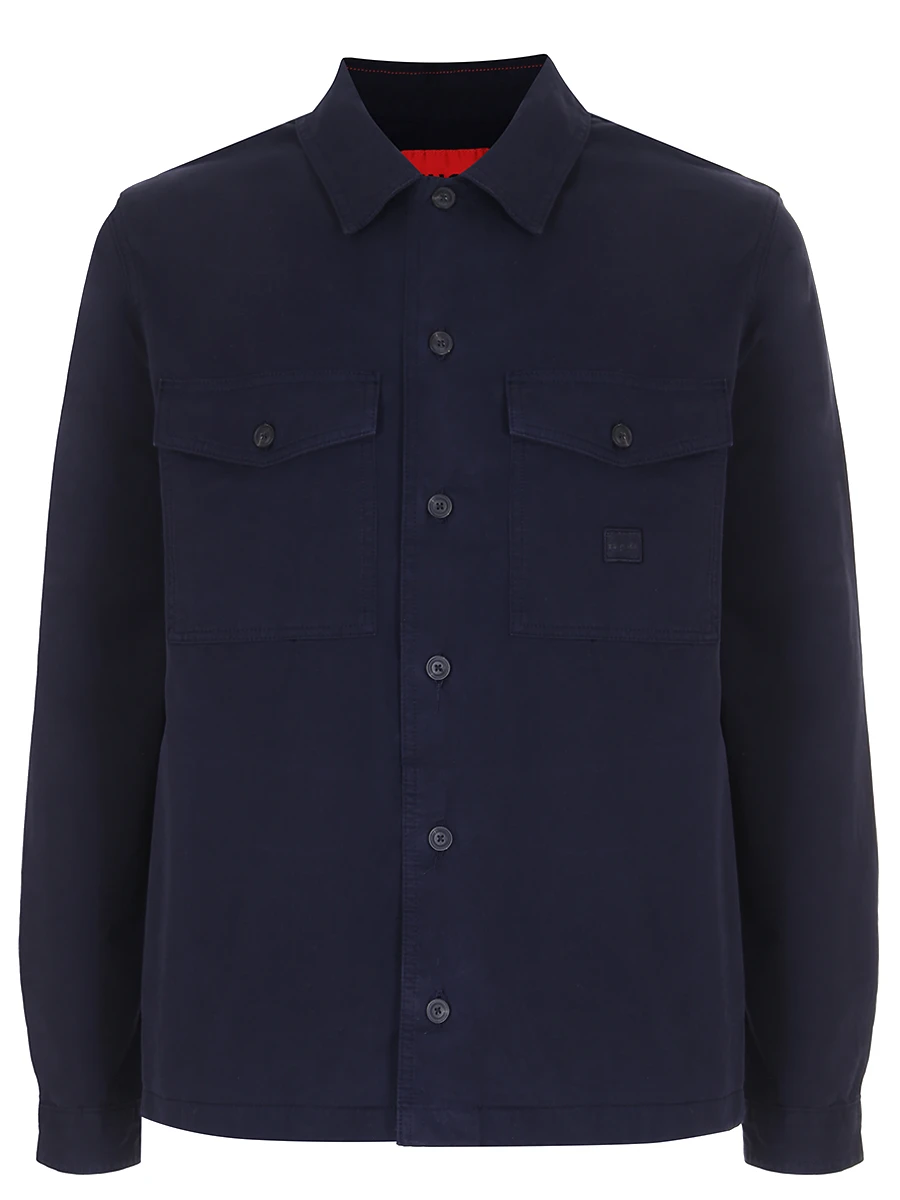 Рубашка Regular Fit хлопковая HUGO 50496130/405, размер 50, цвет синий 50496130/405 - фото 1