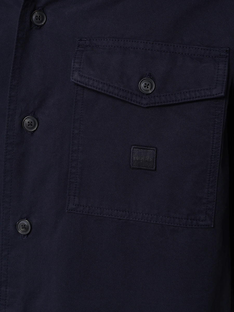 Рубашка Regular Fit хлопковая HUGO 50496130/405, размер 50, цвет синий 50496130/405 - фото 5
