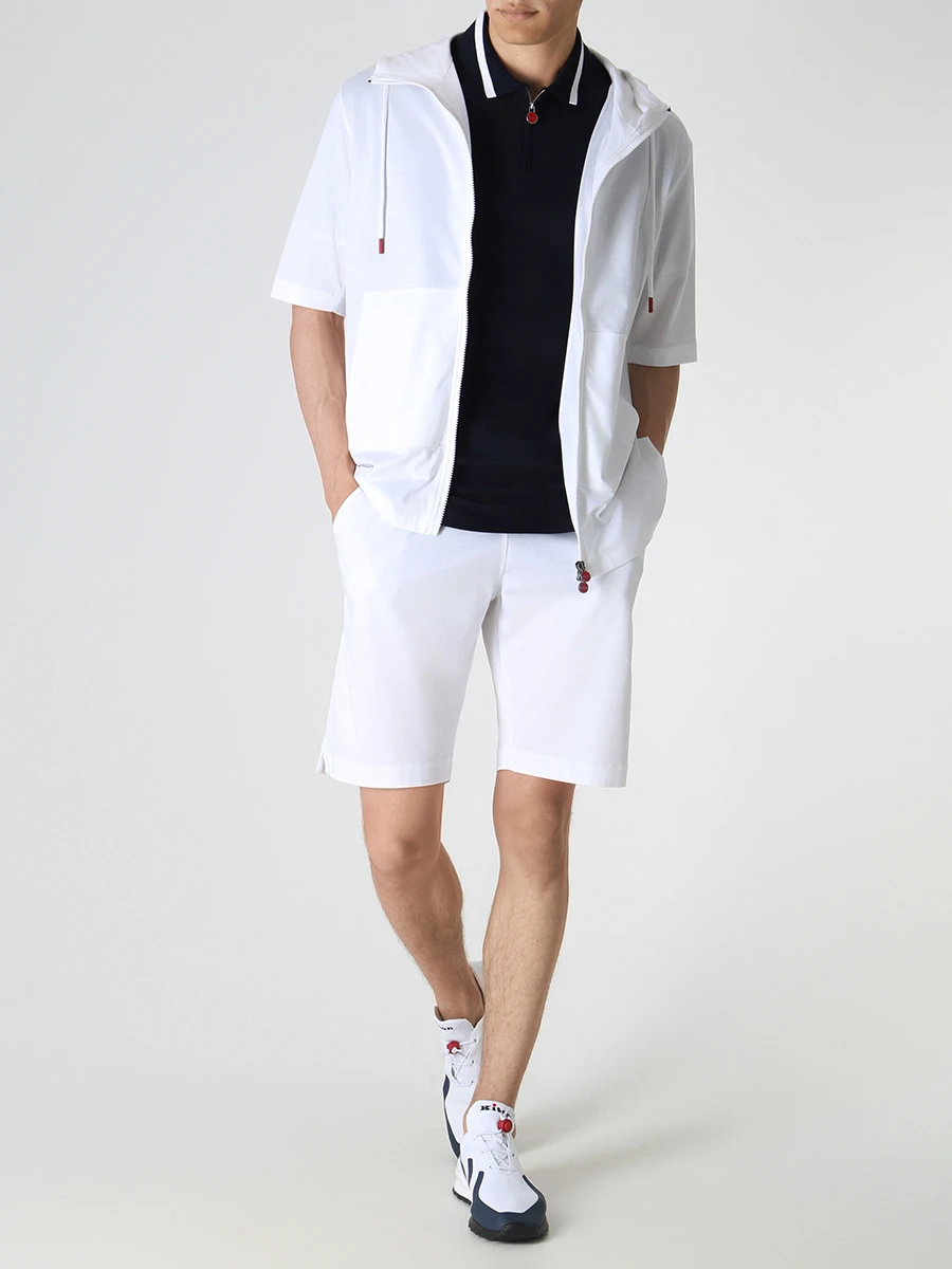 Поло хлопковое KITON UK1172E23V399000 Синий  Фото 2
