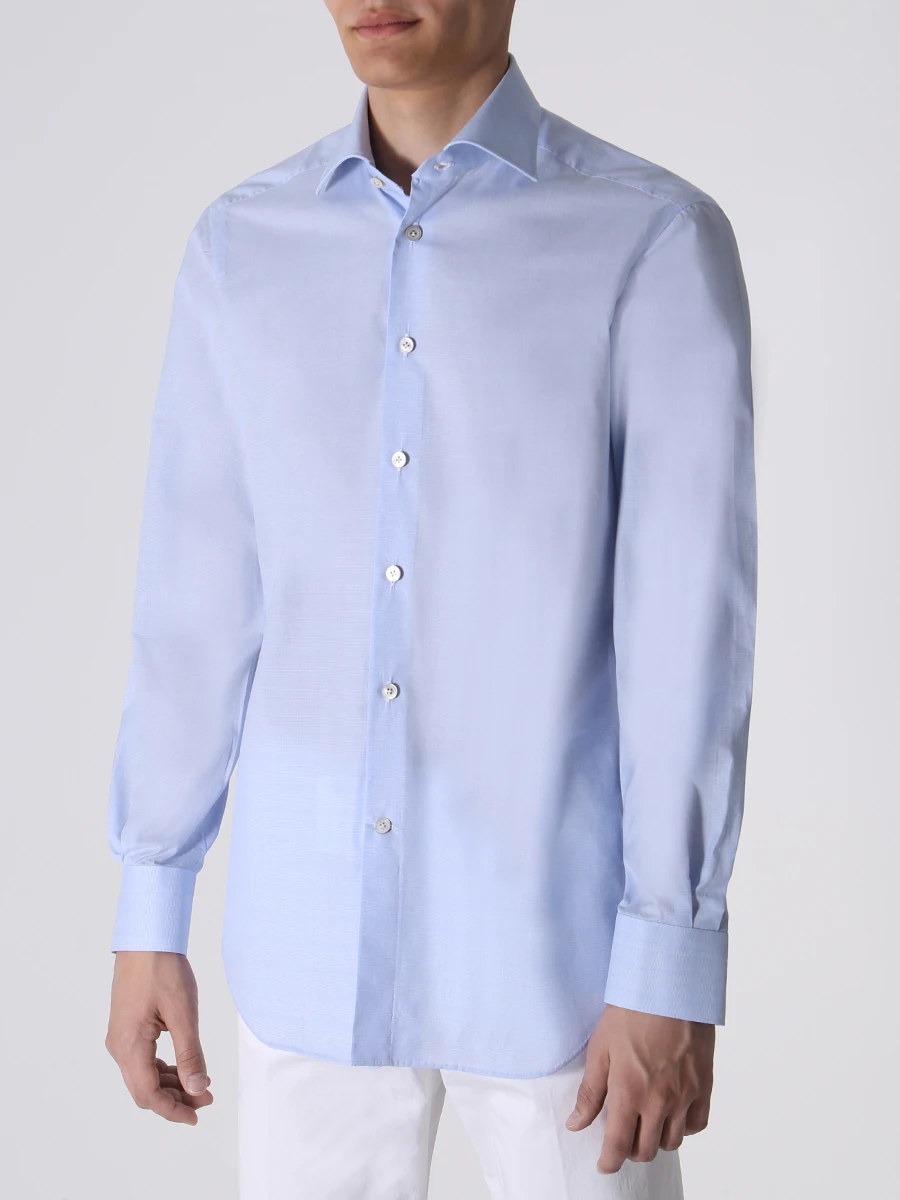 Рубашка Slim Fit хлопковая KITON UCCH0848022002, размер 60 - фото 4