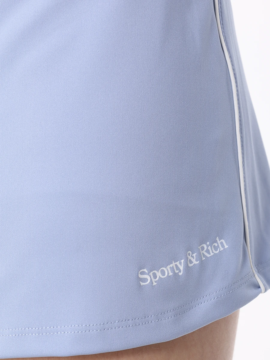 Юбка-шорты с логотипом SPORTY & RICH SK932HY, размер 40, цвет белый - фото 5