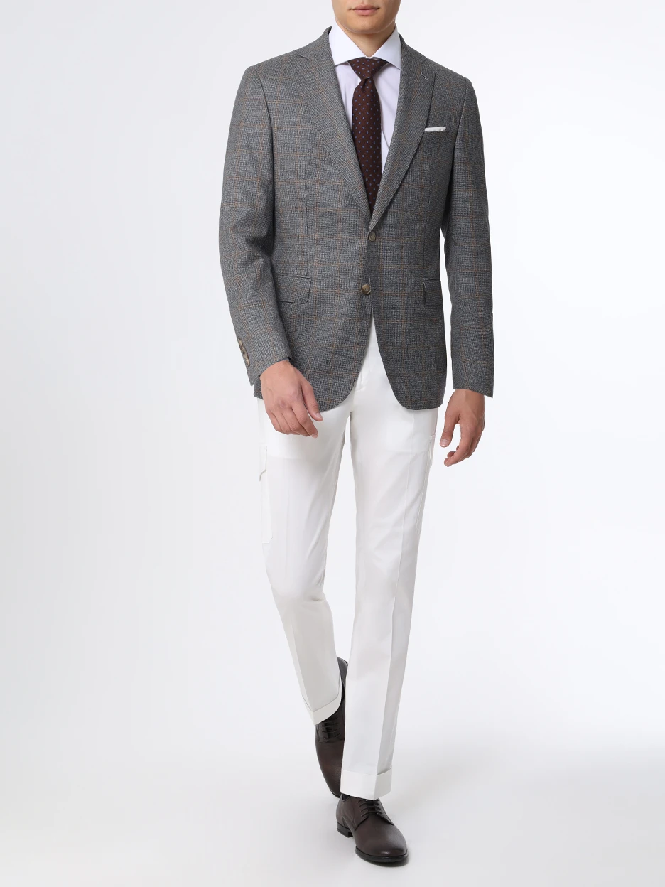 Рубашка Regular Fit хлопковая BARBA 34112-1/D2 Белый  Фото 2