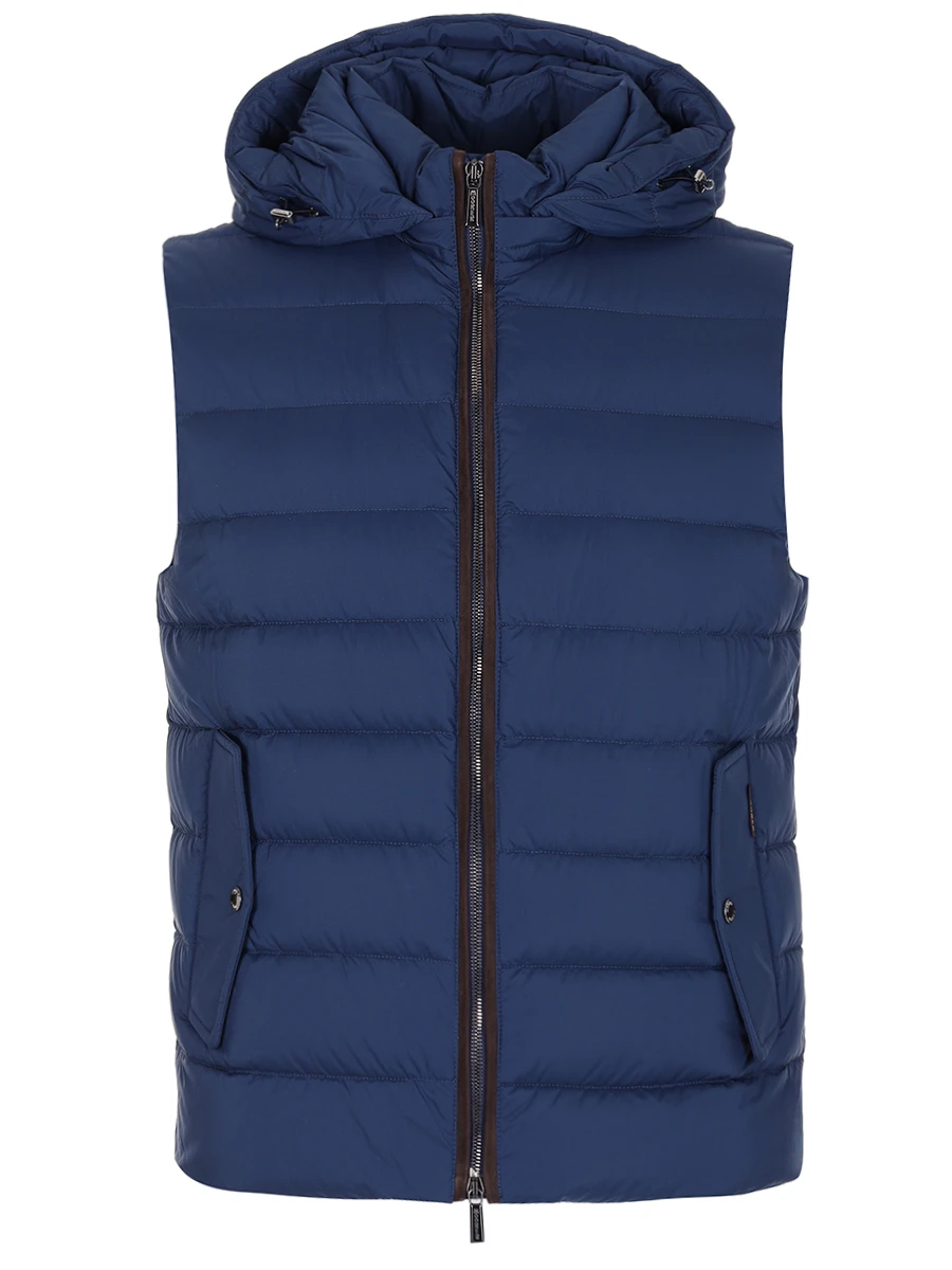 Жилет стеганый MOORER MOUGIL200003/KITAMI-S3/DENIM Синий 
