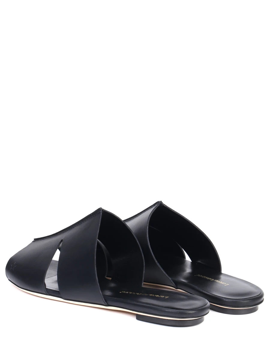 Шлепанцы кожаные LORENA ANTONIAZZI P23217SC19C/9978 999 Черный  Фото 4