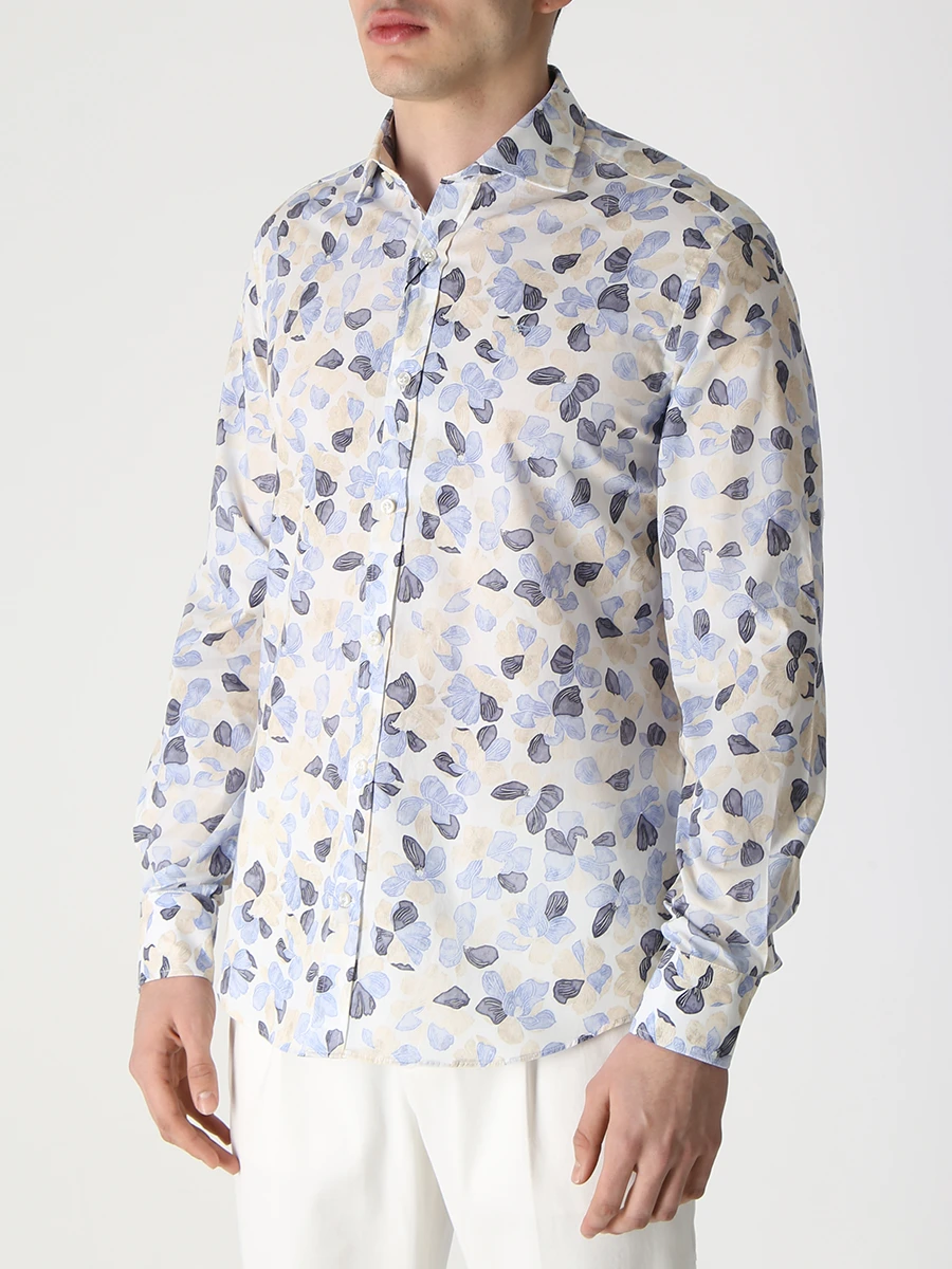 Рубашка Slim Fit хлопковая PAUL & SHARK 23413086J/101, размер 52 23413086J/101 - фото 5
