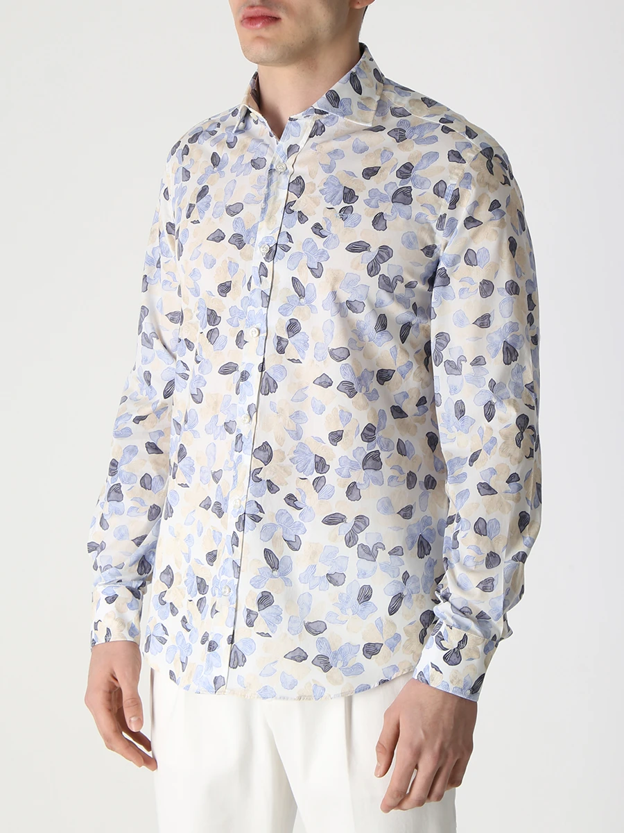 Рубашка Slim Fit хлопковая PAUL & SHARK 23413086J/101, размер 52 23413086J/101 - фото 6