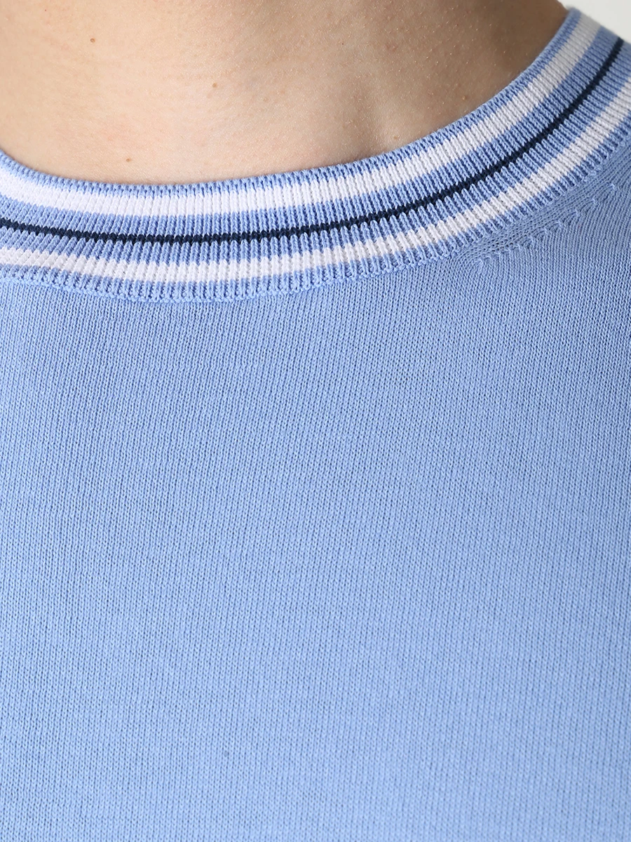 

Футболка хлопковая, Голубой, 57135/20619/516