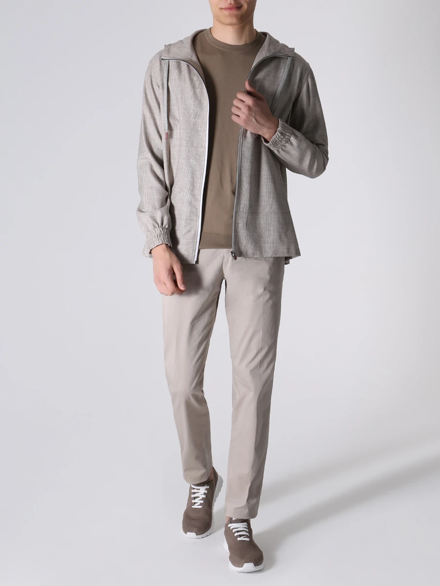 Джемпер хлопковый KITON UK31UE23K310001 Бежевый  Фото 2