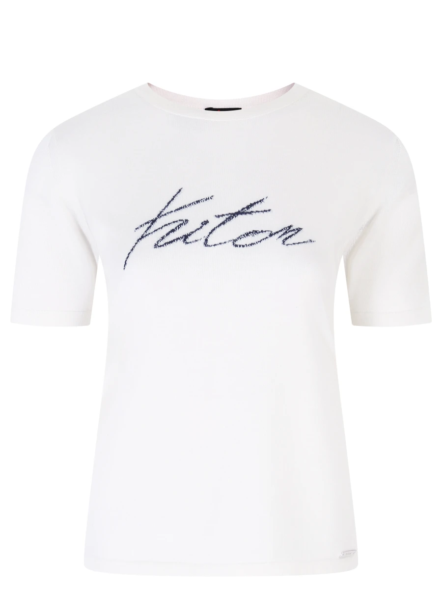 Футболка кашемировая KITON D5570205004 Белый 