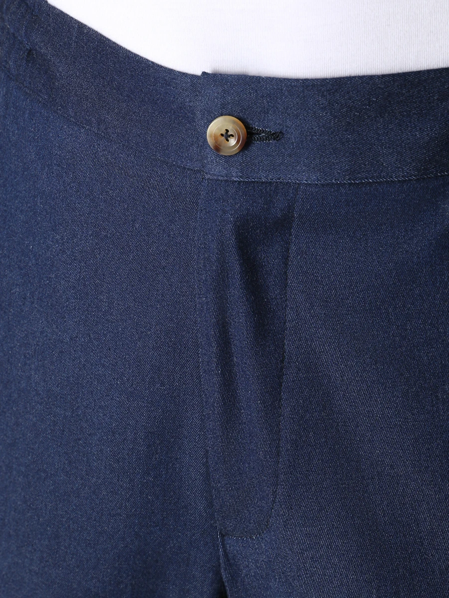 Шорты хлопковые KITON UPN02H0847501002 Синий  Фото 5