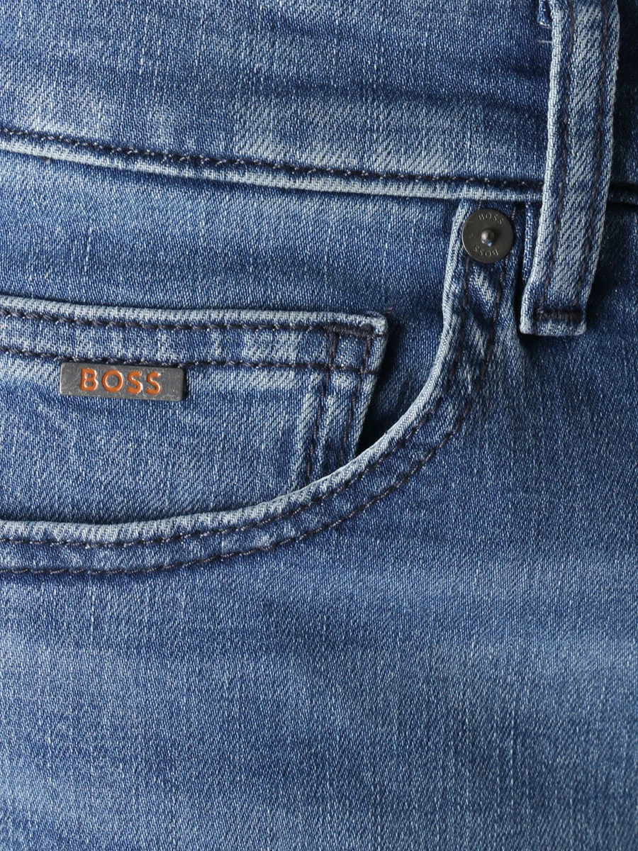 Шорты джинсовые BOSS 50488609/423, размер 46, цвет синий 50488609/423 - фото 5