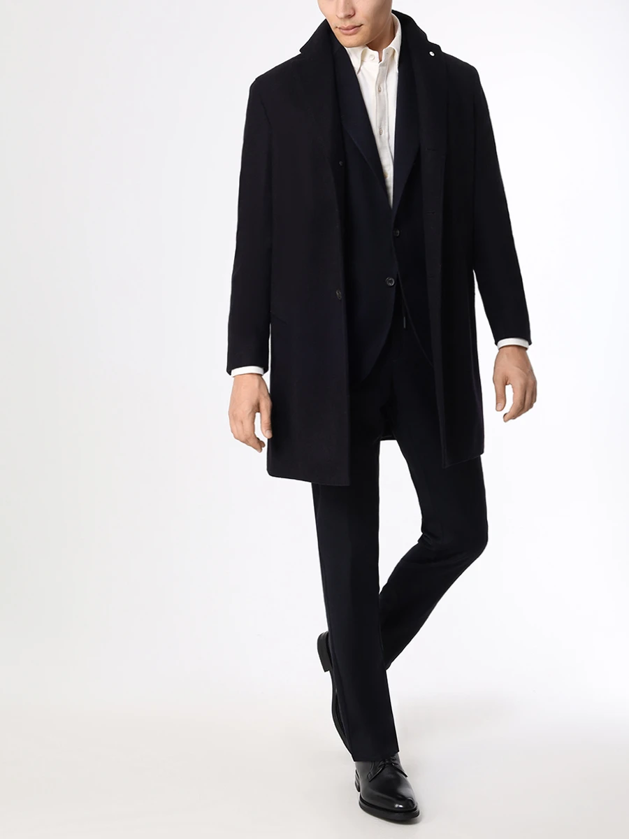 Рубашка Slim Fit из хлопка и модала LUIGI BORRELLI SR44594/01 Кремовый  Фото 2