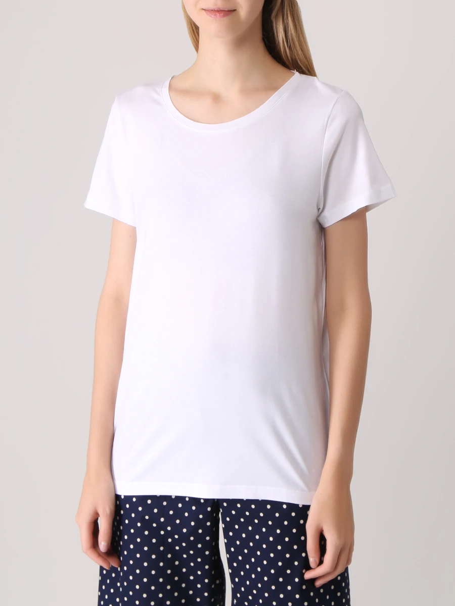 

Футболка из модала, Белый, 1227-LARA001WHI