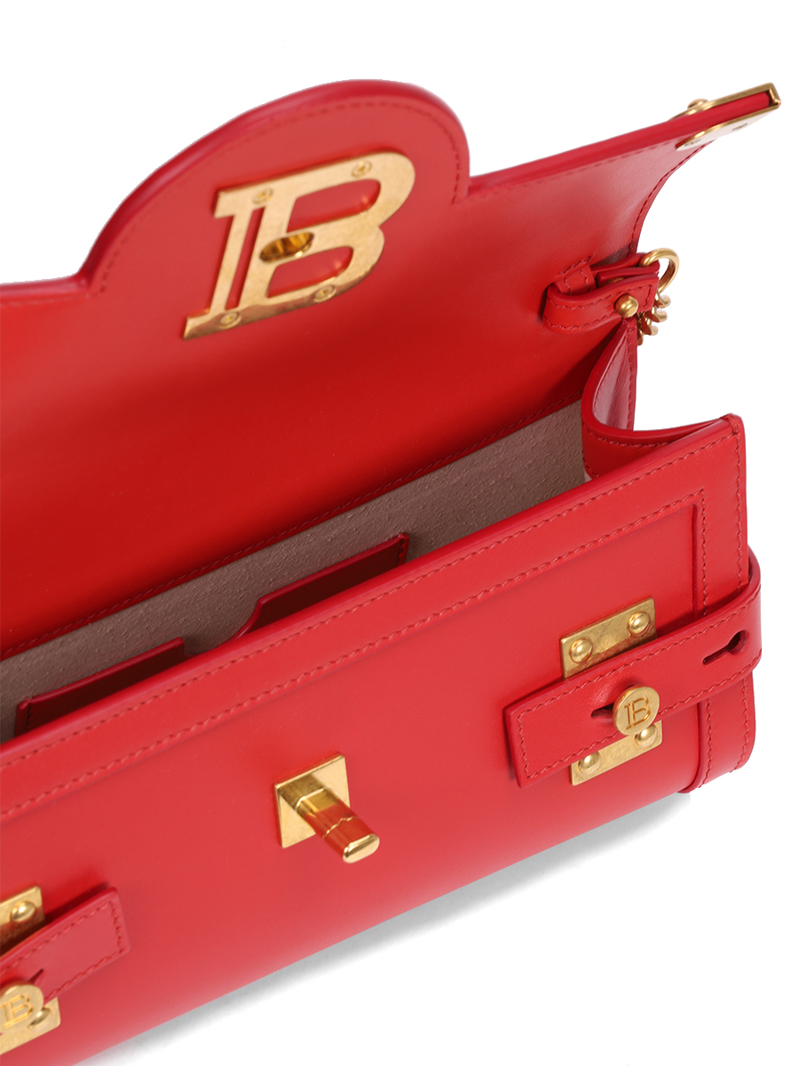 Клатч кожаный BALMAIN AN1LE596LPRS, размер Один размер, цвет красный - фото 4