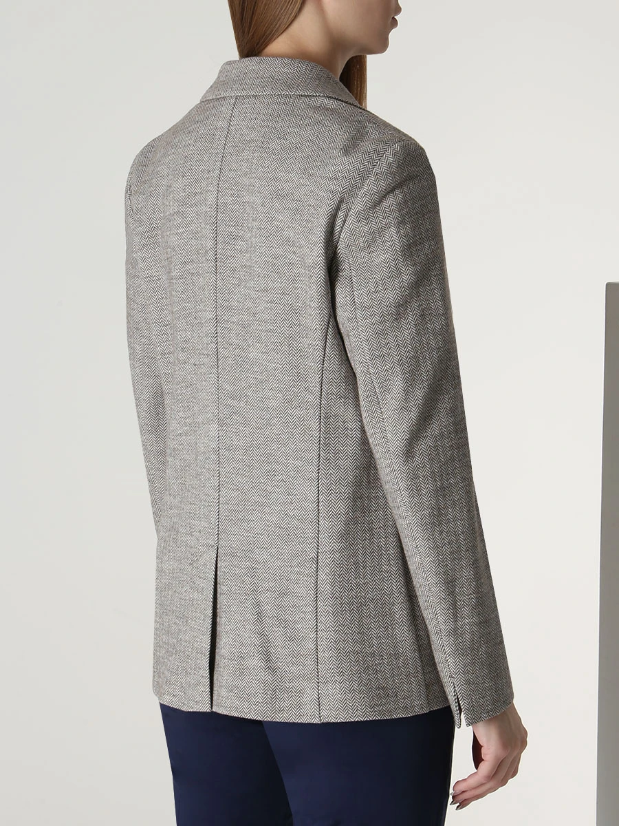 

Пиджак из хлопка и шерсти, Коричневый, 52 DSE101 10014935 204