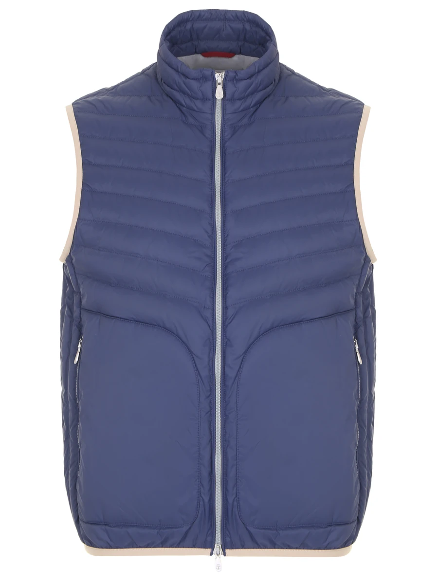 Жилет стеганый BRUNELLO CUCINELLI MR4051712 CHB02 Синий 