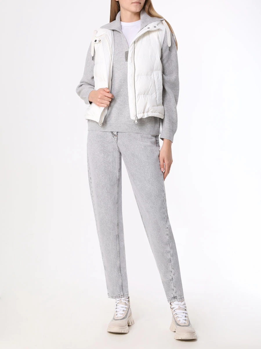 

Джинсы Tapered Fit хлопковые, Серый, MA095P5595 C7819